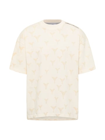 Carlo Colucci T-Shirt Fasan in Weiß