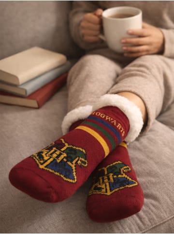 Harry Potter Harry Potter Hüttensocken Hogwarts Haussocken warme Kuschelsocken in rot