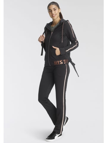 H.I.S. Trainingsanzug in Schwarz/Rose-Gold