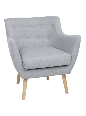 Beliani Sessel DRAMMEN in Grau/Braun - (W) 71 x (H) 84 x (L) 54 cm