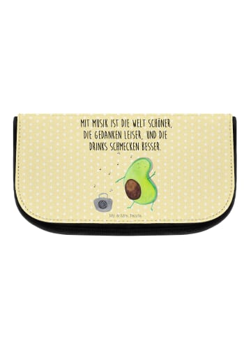 Mr. & Mrs. Panda Organizer Avocado Tanzen mit Spruch in Gelb Pastell