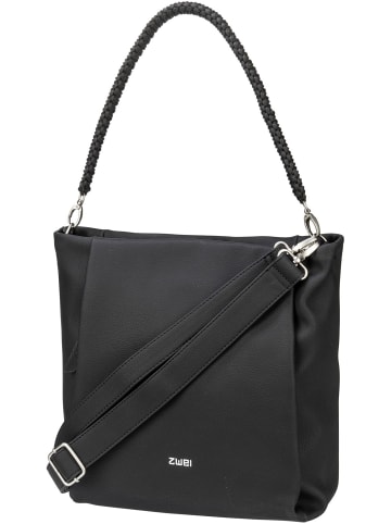 Zwei Handtasche Yuna YU120 in Nubuk/Black