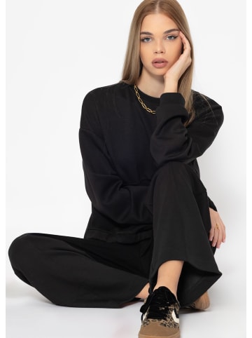 SASSYCLASSY Jogginghose mit Biese in Schwarz