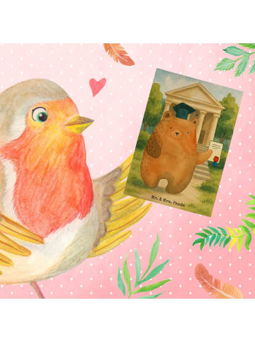 Mr. & Mrs. Panda neujahrskarte Bär Prüfung Design ohne Spruch in Weiß