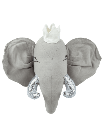 Beliani Wandobjekt TANTOR in Grau/Silber/Weiß - (W) 39 x (H) 33 x (L) 16 cm