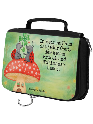 Mr. & Mrs. Panda Kulturbeutel Marienkäfer Fliegenpilz Design mit... in Weiß
