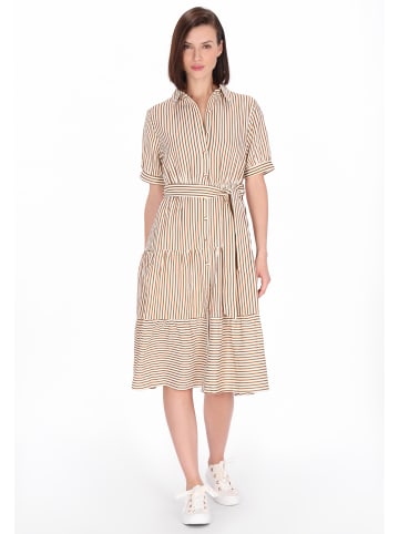 usha BLUE LABEL Women Dress in brown offwhite