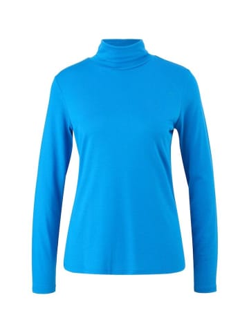 comma Langarmshirt in Blau