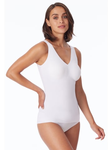 Schiesser Top mit Pads in Weiss