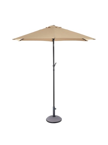 Butlers Sonnenschirm SIESTA mit Schirmständer in Beige