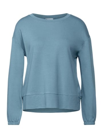 Street One Sweatshirt in milky jade blue