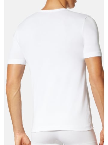 UNCOVER BY SCHIESSER Unterhemd / Shirt Kurzarm Basic in Schwarz / Weiß