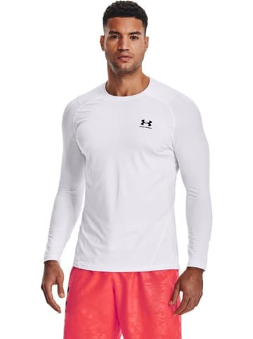 Under Armour Longsleeve "HeatGear Armour" in Weiß