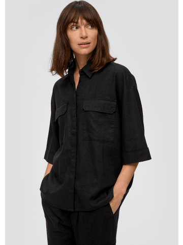 S. Oliver Bluse 3/4 Arm in Schwarz