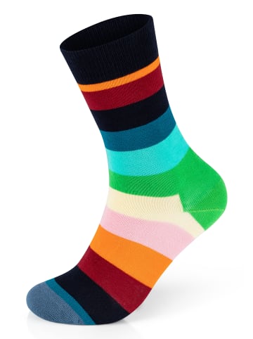 Happy Socks Socken 3-Pack Stripe Tea Milk in multi_coloured