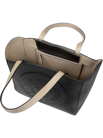 Karl Lagerfeld Shopper K/Circle LG Tote Patch in Black