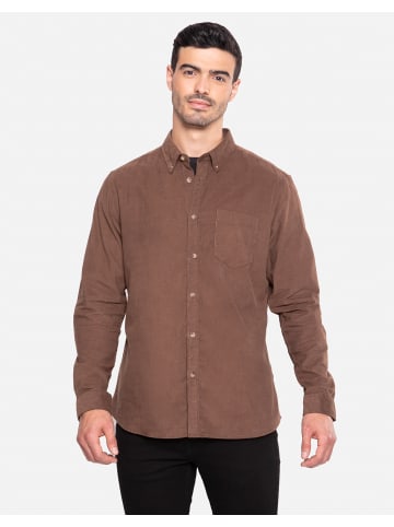 Threadbare Hemd Cord Kofi in braun