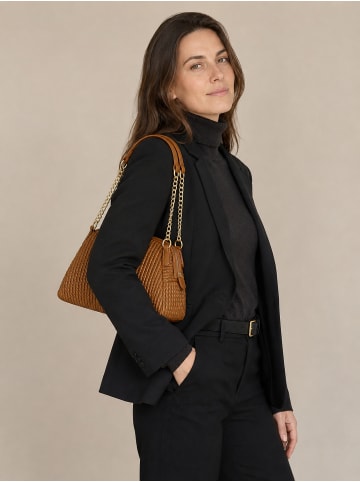 collezione alessandro Schultertasche " Audrey " in braun