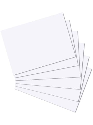 Herlitz Karteikarten A4 blanko weiß Packung mit 100 Stück