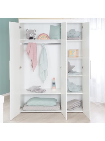 roba Kleiderschrank Kimi 3-türig mit Softclose, Kleiderstange & Metallgriffen