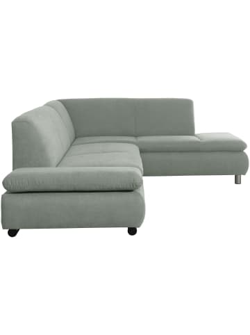 58 aufm Kessel ECKSOFA mit Ottomane rechts Kaye Flachgewebe hellgrün