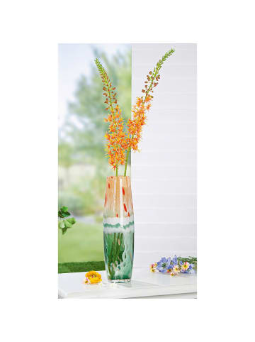 GILDE Vase Watermelon grün, orange - (H) 40 cm