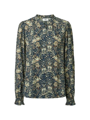 Noa Noa Hemd BellaNN in Print Navy/Green