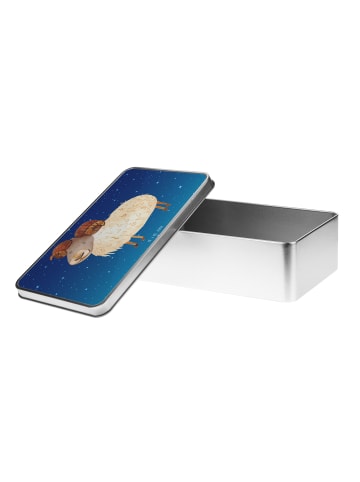 Mr. & Mrs. Panda Geschenkbox Sternzeichen Widder ohne Spruch in Sternenhimmel Blau