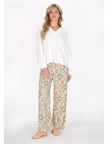 VIRITA Women Pants in Green Multicolor