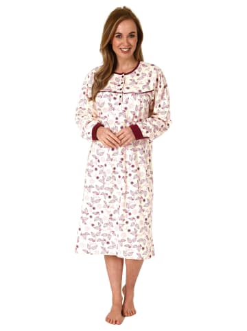 NORMANN Nachthemd Kuschelinterlock - 69632 in creme