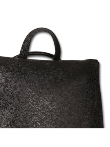 Toscanto Leder Cityrucksack Toscanto Rucksack schwarz ca. 33cm