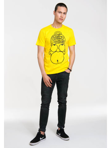 Logoshirt T-Shirt Homer Simpson - The Simpsons in gelb