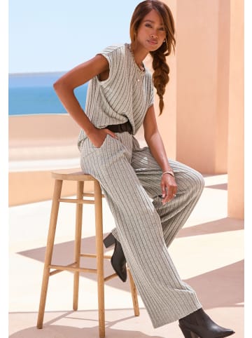 Vivance by Lascana Kurzarmshirt in grau meliert