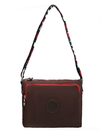 Mindesa Damen Umhängetasche in Kaffee Mehrfarbig