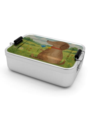 Mr. & Mrs. Panda Lunch Box Hund Blume Design ohne Spruch in Weiß