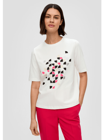 s.Oliver BLACK LABEL T-Shirt kurzarm in Creme