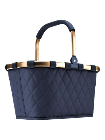 Reisenthel carrybag - Einkaufskorb (teddy leo olive) in frame rhombus midnight gold