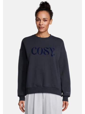 Salzhaut Sweatshirt für Damen in marineblau