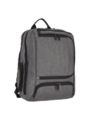 Dermata Rucksack 43 cm Laptopfach in schwarz