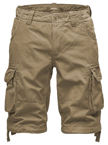 Humy Cargo Shorts Chino Bermuda mit Kordel am Saum A&S in Beige
