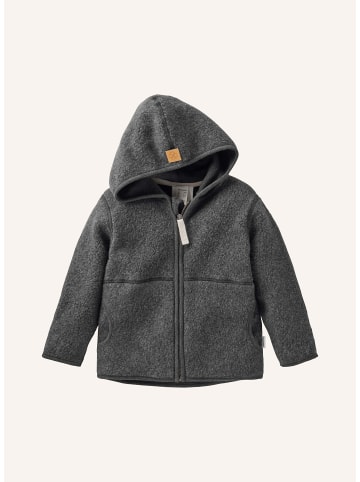Hessnatur Fleece-Jacke in anthrazit