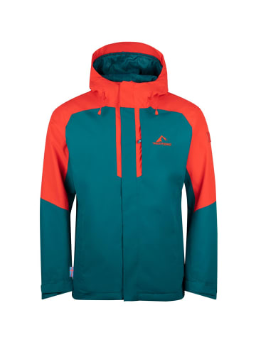 Westfjord Regenjacke "Reykjavik" in Petrolblau/Rot