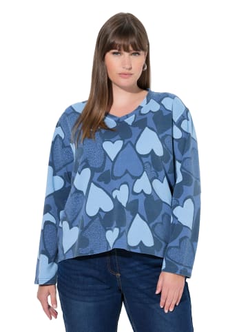 Ulla Popken Sweatshirt in atlantikblau