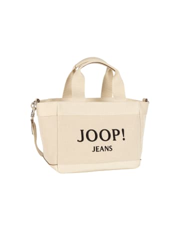 Joop Jeans Handtasche 'Calduccio Tela Yvette in Reines Weiß 26,50 x 21,00 x 14,00 cm'