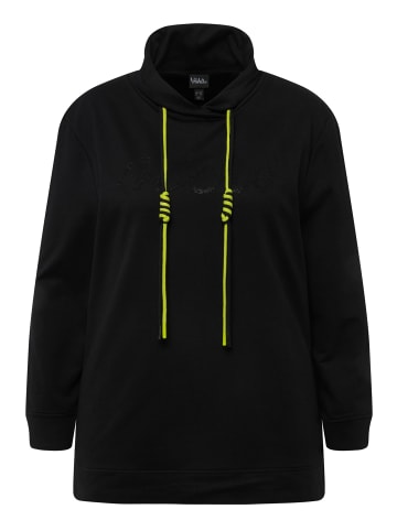 Ulla Popken Sweatshirt in schwarz