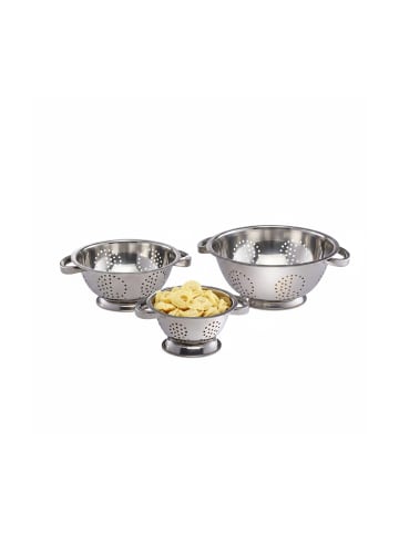 relaxdays Sieb Set 3 teilig in Silber