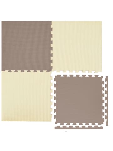 eyepower 2,5cm dicke Fitnessmatte 4er Set 50x50cm Bodenschutzmatte Gym Matte Puzzlematte