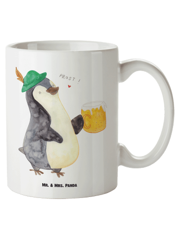 Mr. & Mrs. Panda steingut tasse Pinguin Bier ohne Spruch in Weiß