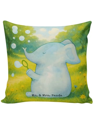 Mr. & Mrs. Panda Kopfkissen Elefant Seifenblasen Design ohne Spruch in Weiß