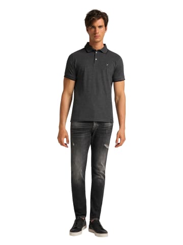 Carlo Colucci Poloshirt Colanera in Schwarz